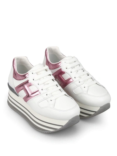 Shop Hogan H283 Sneakers With Maxi 222 Sole In White