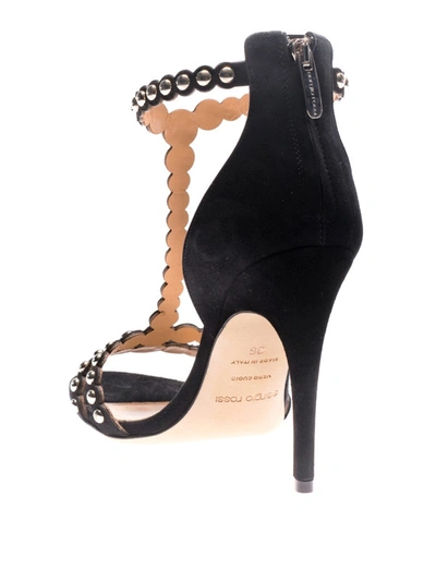 Shop Sergio Rossi Dafne Stud Embellished Sandals In Black