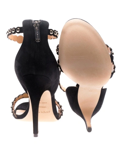 Shop Sergio Rossi Dafne Stud Embellished Sandals In Black