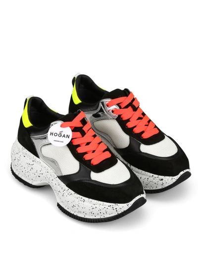 Shop Hogan Maxi I Active Fluo Detailed Sneakers In Multicolour