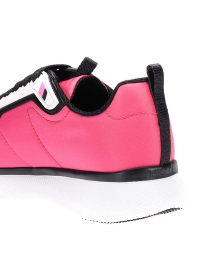 Shop Prada Soft Nylon Lightweight Sneakers In Fuchsia