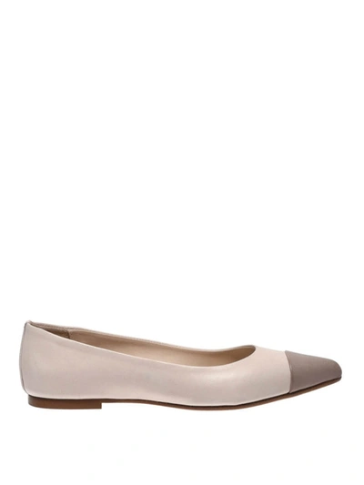 Shop Anna Baiguera Malikaflex Lambskin Pointy Flats In White