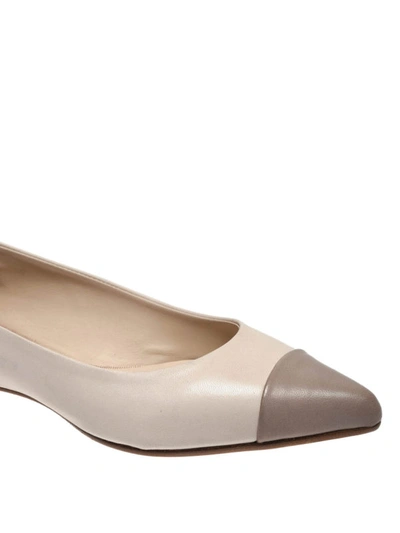 Shop Anna Baiguera Malikaflex Lambskin Pointy Flats In White