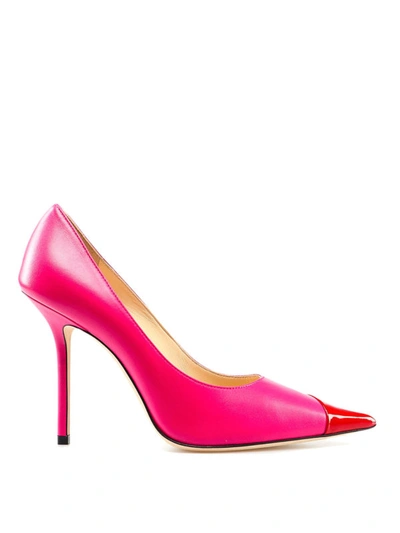 Shop Jimmy Choo Love 100 Asymmetric Pumps In Multicolour