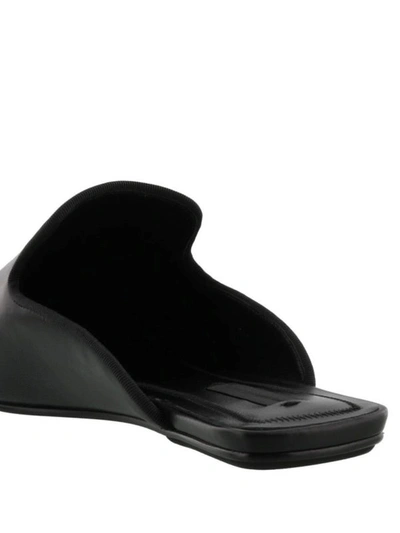 Shop Alexander Wang Jaelle Leather Slippers In Black