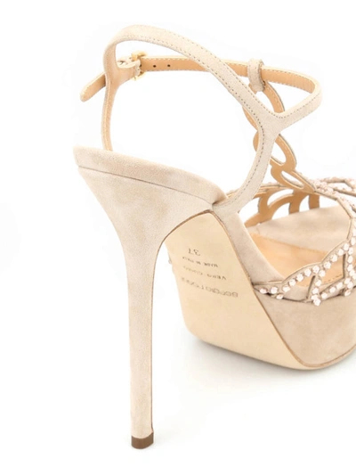 Shop Sergio Rossi Tresor Royal Platform Sandals In Nude And Neutrals