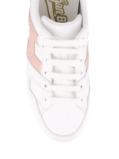 Shop Hogan Maxi H222 White Rainbow Platform Sneakers