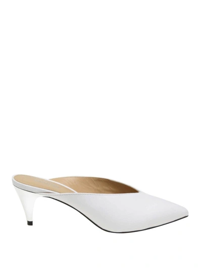 Shop Michael Kors Cambria Mules In White