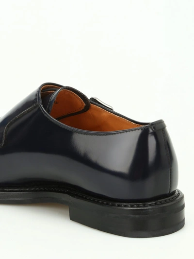 Shop Church's Lora Leather Monk Straps In Blue