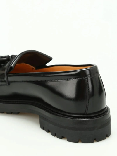 Shop Church's Pansy Fringed Loafers In Black