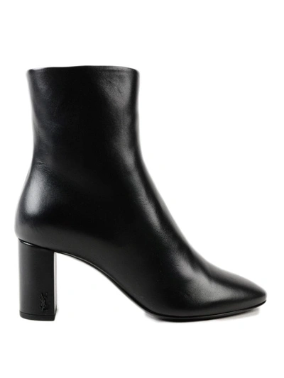 Shop Saint Laurent Lou Ankle Boots In Black