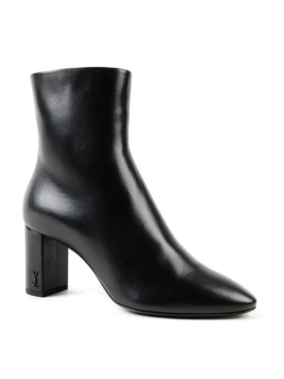 Shop Saint Laurent Lou Ankle Boots In Black