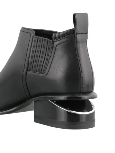 Shop Alexander Wang Kori Black Leather Ankle Boots