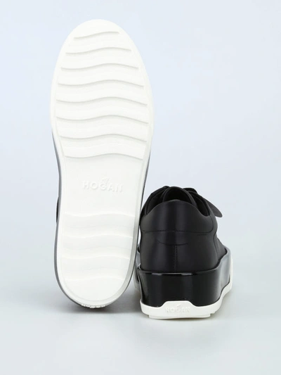 Shop Hogan Black Lace-up R320  Sneaker