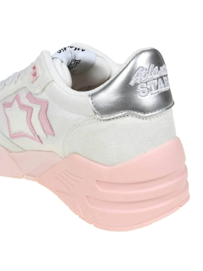 Shop Atlantic Stars Venus Suede And Canvas Sneakers In Light Pink