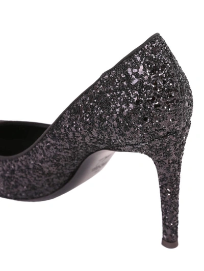 Shop Giuseppe Zanotti Annette Glitter Pumps In Black