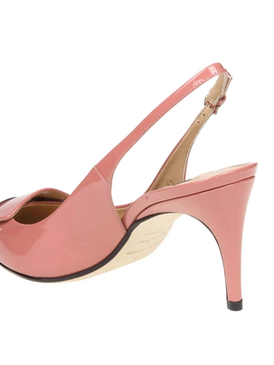 Shop Sergio Rossi Sr1 Patent Leather Slingbacks In Pink