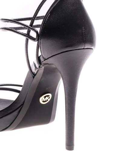 Shop Michael Kors Tamra Transparent Straps Sandals In Black