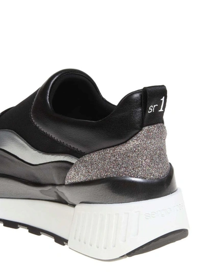 Shop Sergio Rossi Sr1 Running Sneakers In Black