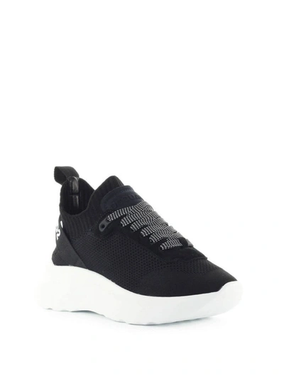 Shop Dsquared2 Speedster Knitted Sneakers In Black