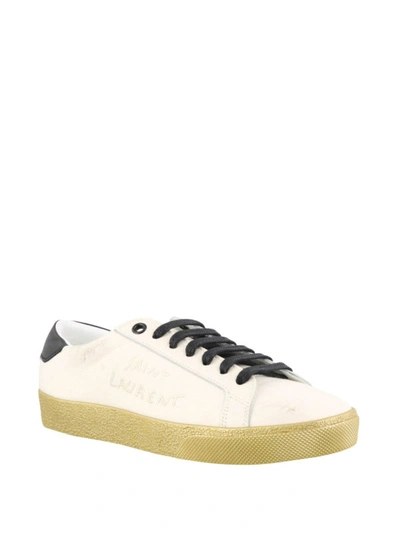 Shop Saint Laurent Sl06 White Sneakers