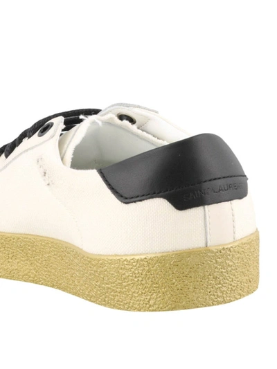 Shop Saint Laurent Sl06 White Sneakers
