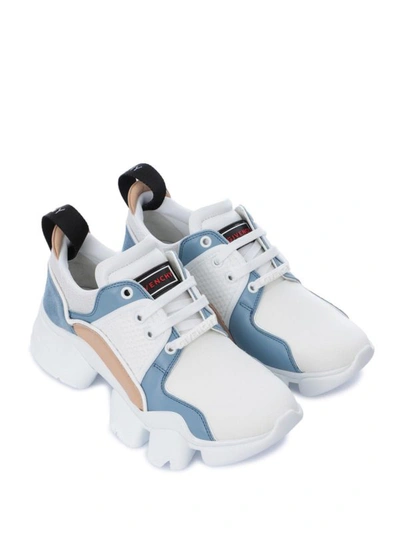 Shop Givenchy Jaw Neoprene And Leather Sneakers In White