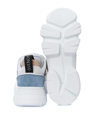 Shop Givenchy Jaw Neoprene And Leather Sneakers In White