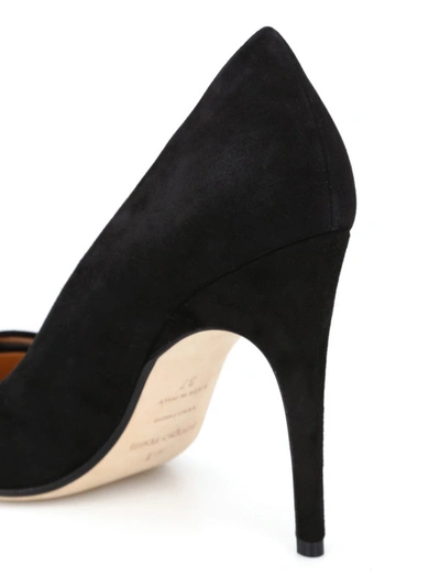 Shop Sergio Rossi Sr1 Black Suede Pumps