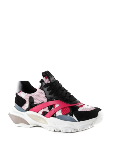 Shop Valentino Bounce Camouflage Canvas Sneakers In Multicolour