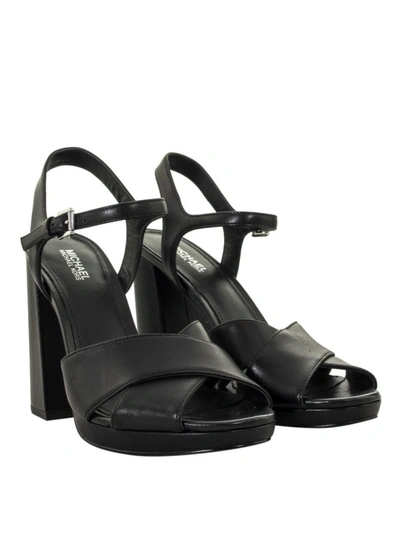 Shop Michael Kors Alexia Black Sandals