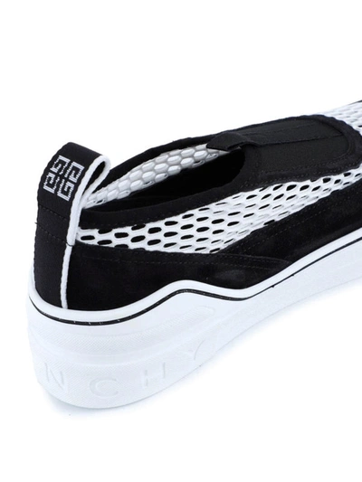 Shop Givenchy George V Slip On Sneakers In Black