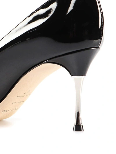 Shop Sergio Rossi Mirror Heel Patent Leather Pumps In Black