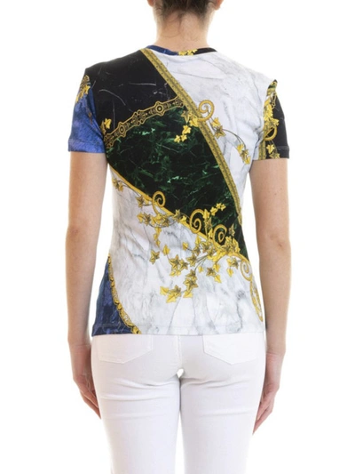 Shop Versace Baroque Print T-shirt In Multicolour