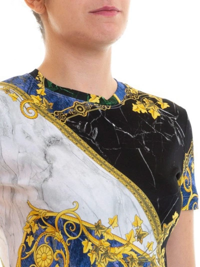Shop Versace Baroque Print T-shirt In Multicolour