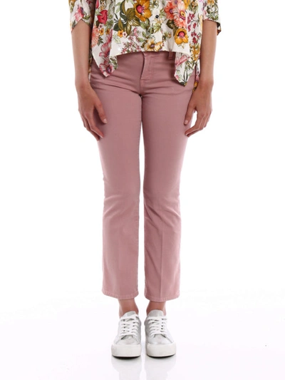 Shop J Brand Selena Pink Cropped Jeans