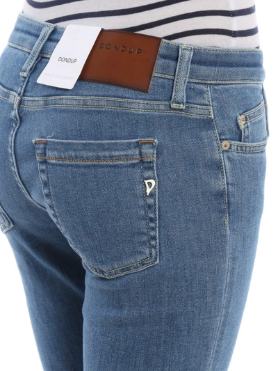 Shop Dondup Bakony Slim Fit Cropped Jeans In Light Wash