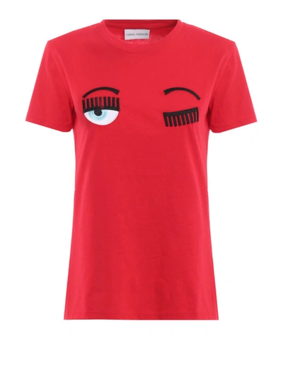 Shop Chiara Ferragni Flirting Red T-shirt