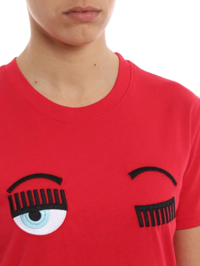 Shop Chiara Ferragni Flirting Red T-shirt