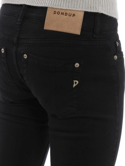 Shop Dondup Black Monroe Skinny Five Pocket Jeans