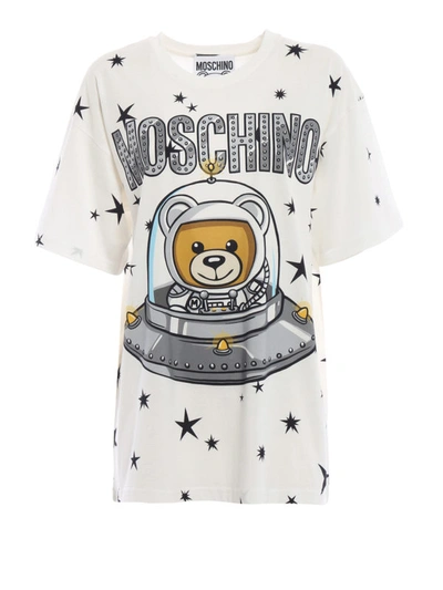 Shop Moschino Space Teddy Bear  T-shirt In White