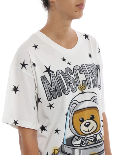 Shop Moschino Space Teddy Bear  T-shirt In White