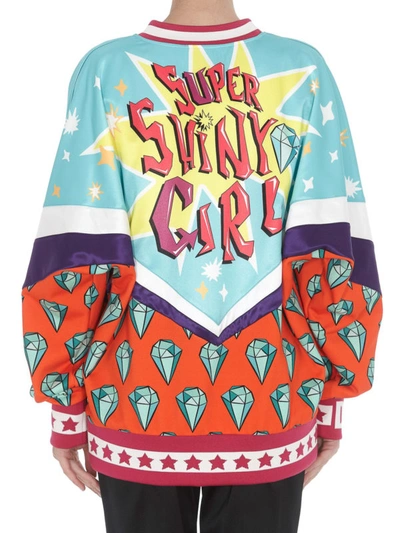 Shop Dolce & Gabbana Super Eroine Maxi Print Sweatshirt In Multicolour