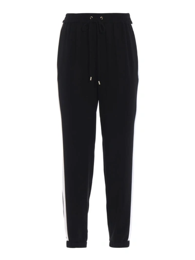 Shop Michael Kors Side Band Tech Fabric Tracksuit Bottoms In Black