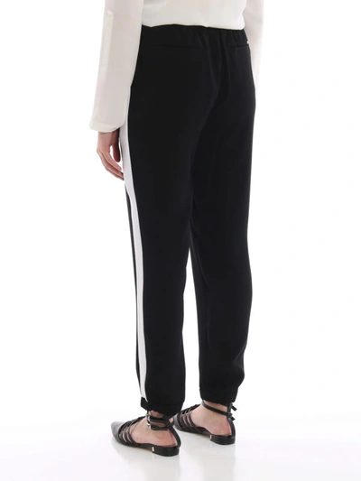 Shop Michael Kors Side Band Tech Fabric Tracksuit Bottoms In Black