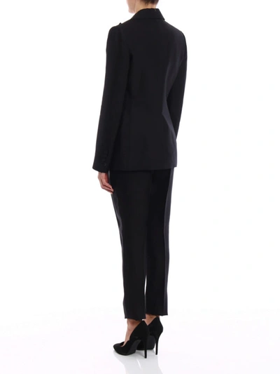 Shop Dsquared2 Napoli Silk Blend Tuxedo In Black