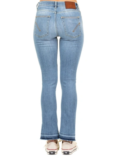 Shop Dondup Ollie Distressed Denim Bootcut Jeans In Light Wash