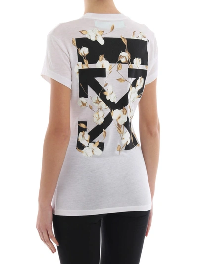 Shop Off-white White Cotton Blend T-shirt