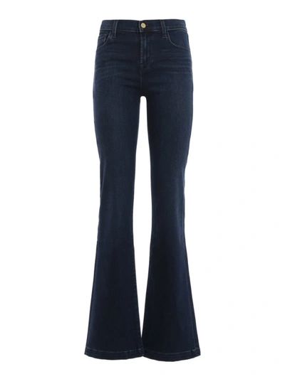 Shop J Brand Maria Flared Jeans In Dark Wash