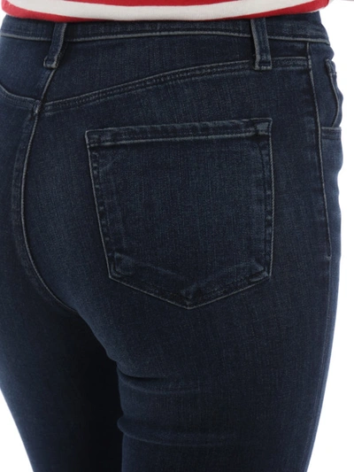 Shop J Brand Maria Flared Jeans In Dark Wash